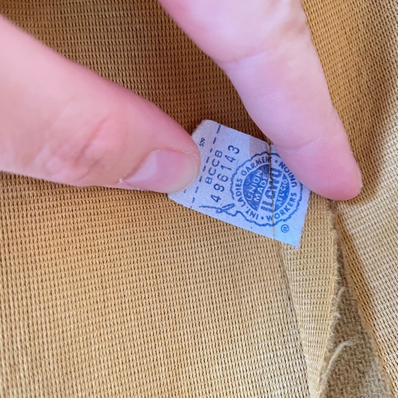 SOLDVintage Mustard Wool Vest - Picture 6 of 6